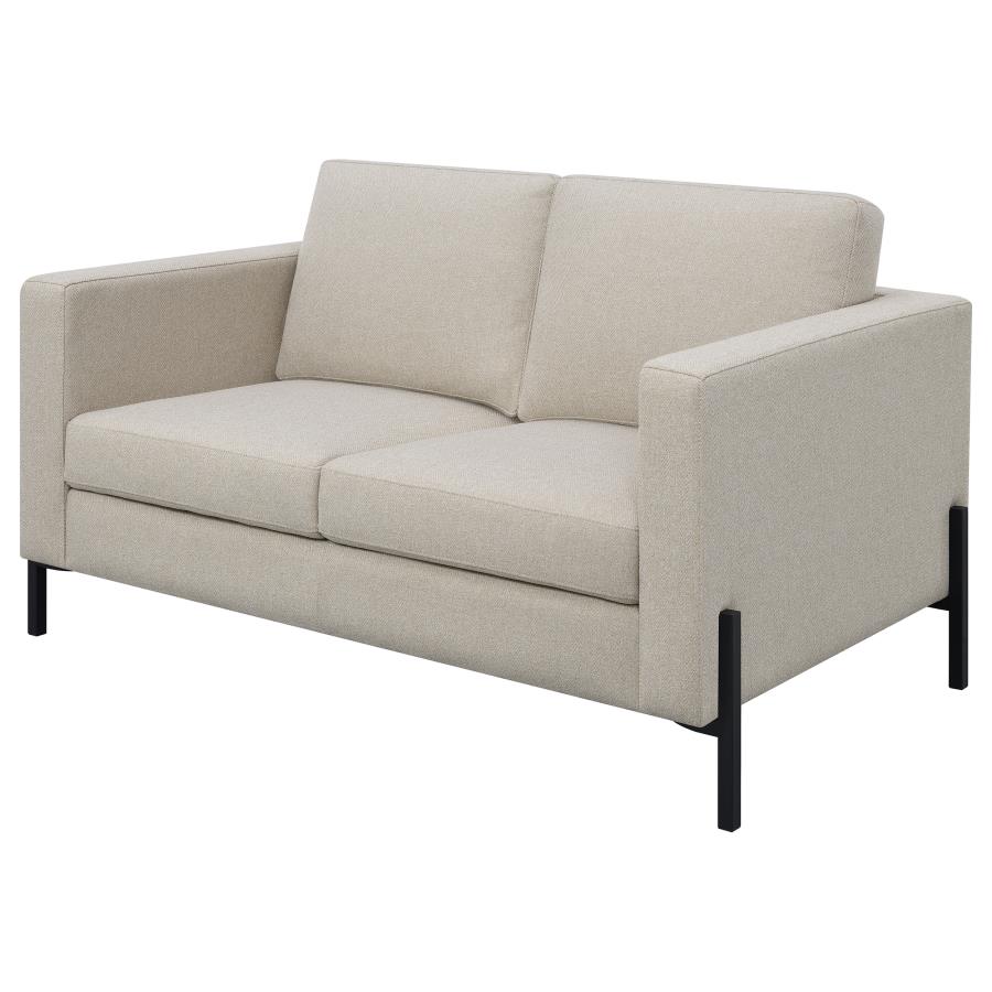 (image for) Tilly Upholstered Track Arm Loveseat Oatmeal