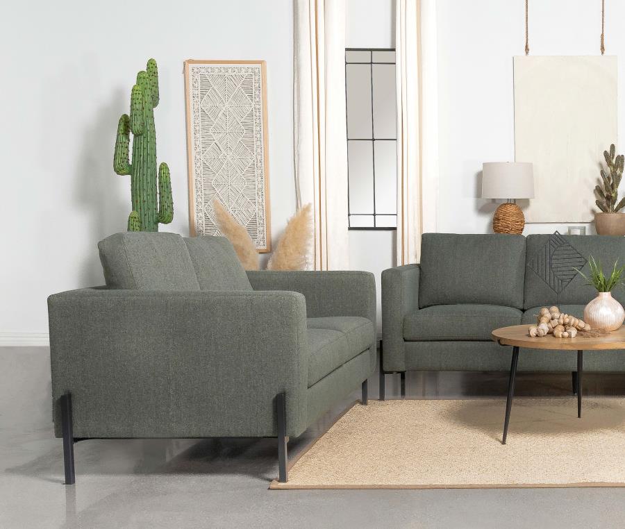 (image for) Tilly Upholstered Track Arm Loveseat Sage