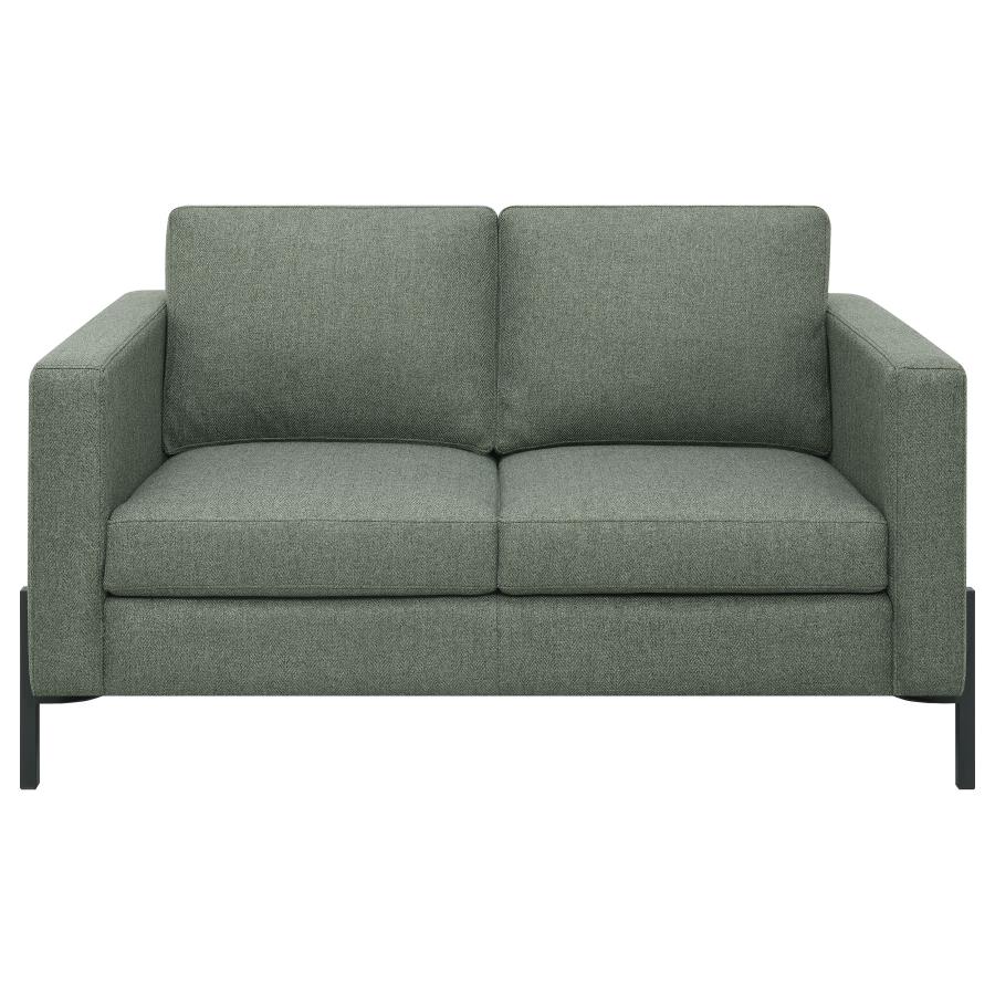 (image for) Tilly Upholstered Track Arm Loveseat Sage