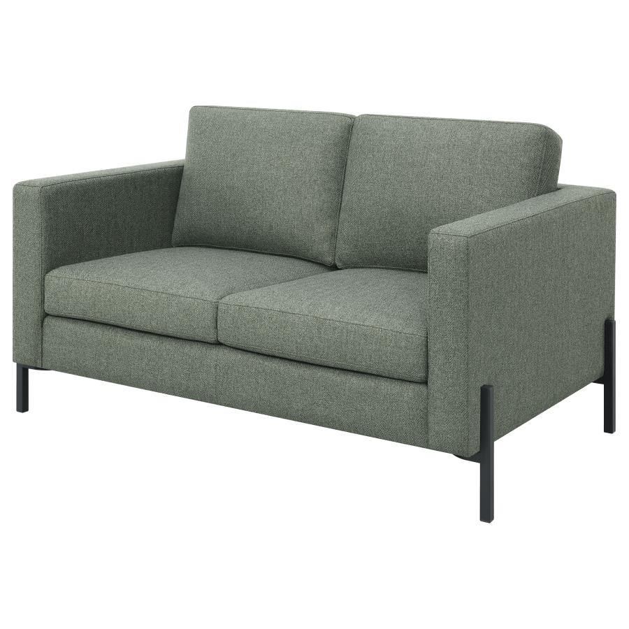 (image for) Tilly Upholstered Track Arm Loveseat Sage