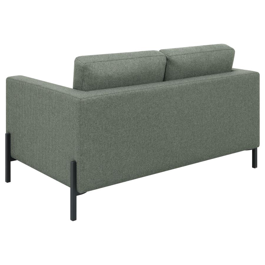 (image for) Tilly Upholstered Track Arm Loveseat Sage