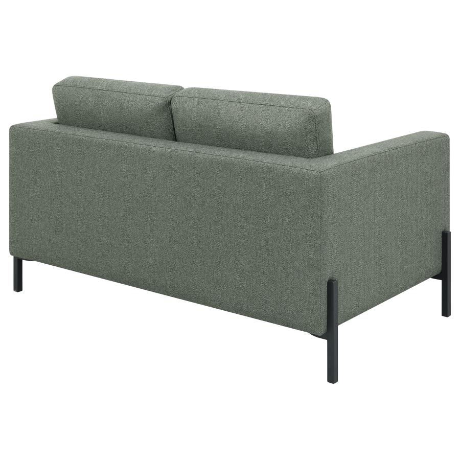 (image for) Tilly Upholstered Track Arm Loveseat Sage