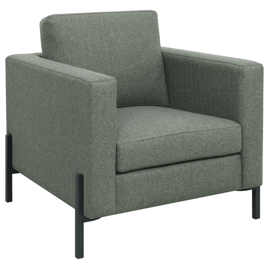 (image for) Tilly Upholstered Track Arm Accent Chair Sage