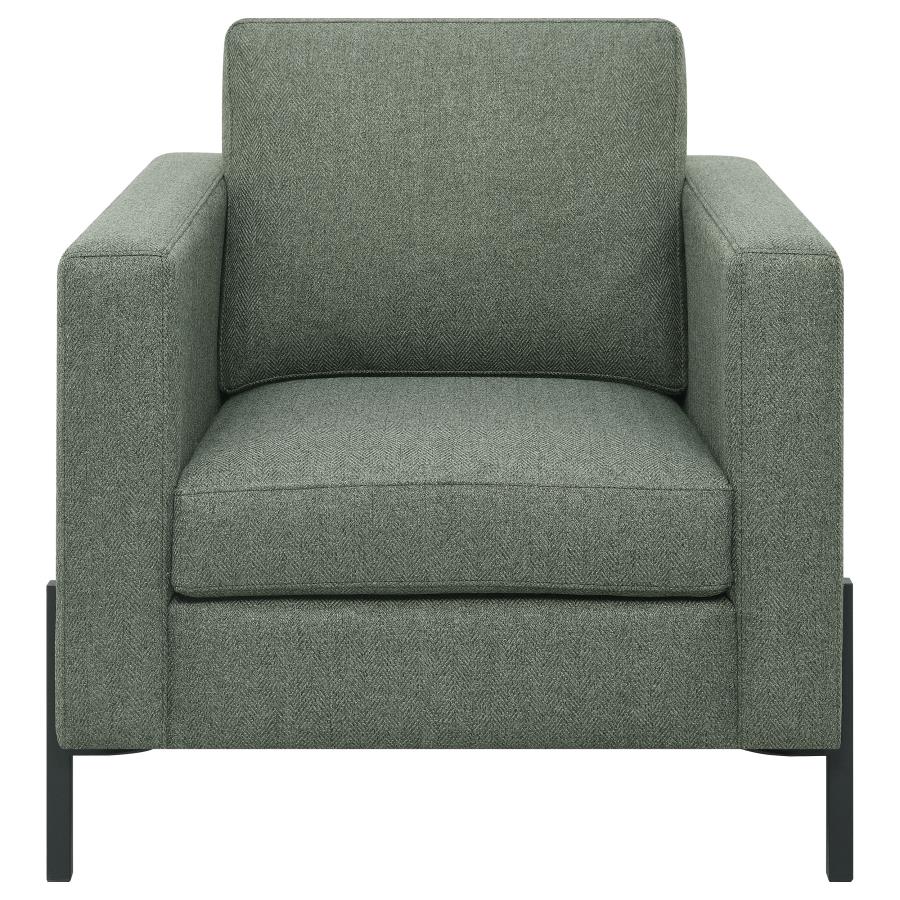 (image for) Tilly Upholstered Track Arm Accent Chair Sage