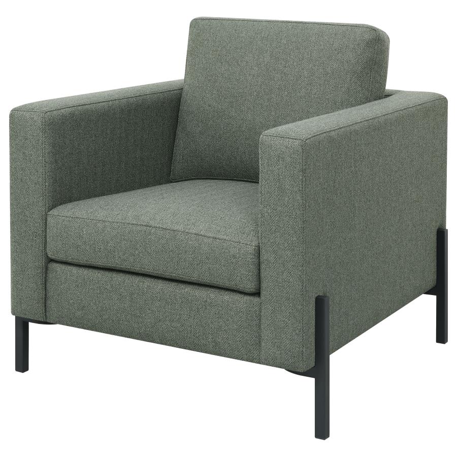 (image for) Tilly Upholstered Track Arm Accent Chair Sage