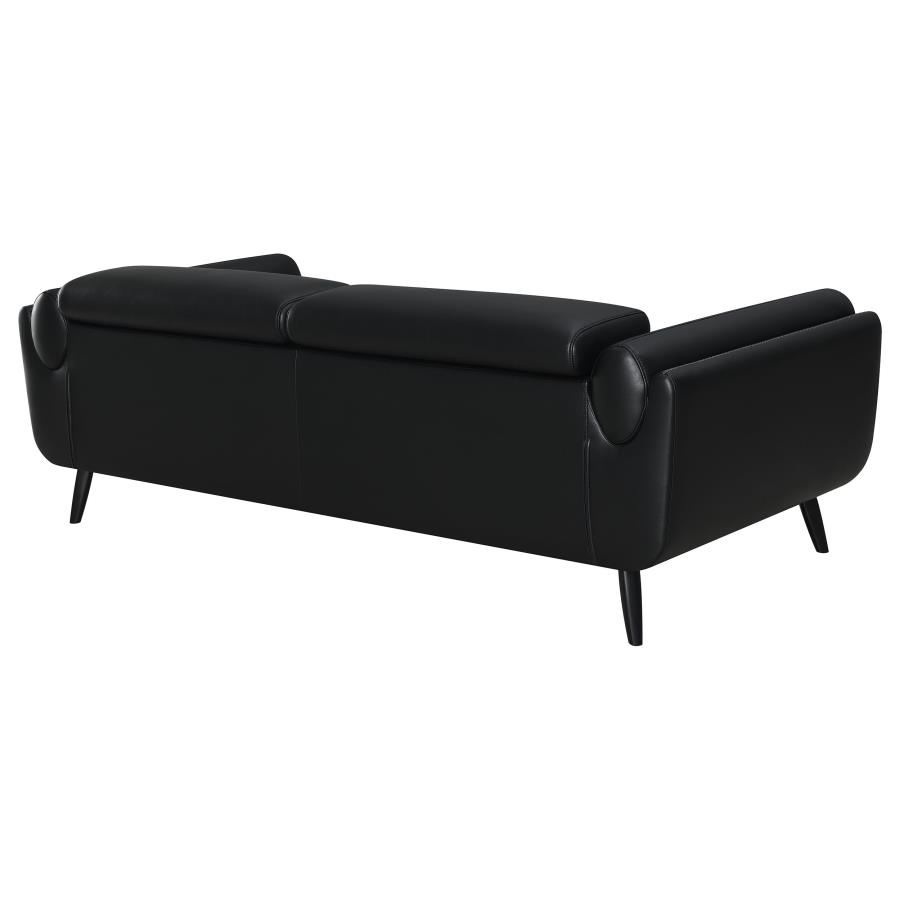 (image for) Shania Upholstered Low Back Sofa Black