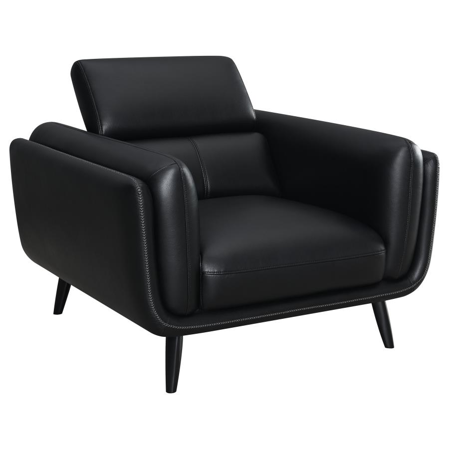 (image for) Shania Upholstered Low Back Accent Chair Black