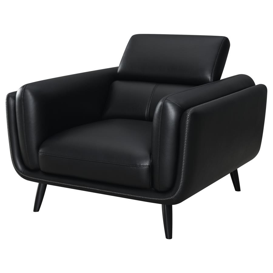 (image for) Shania Upholstered Low Back Accent Chair Black