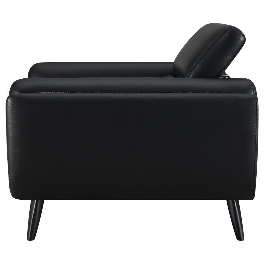 (image for) Shania Upholstered Low Back Accent Chair Black