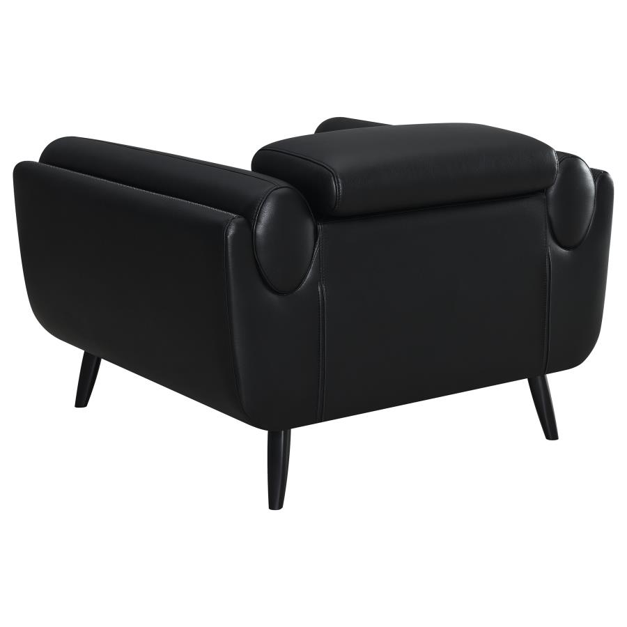 (image for) Shania Upholstered Low Back Accent Chair Black