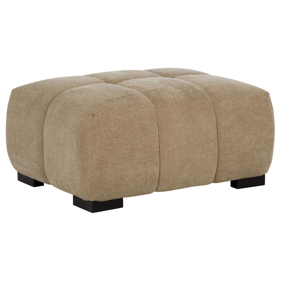 (image for) Octavia Upholstered Rectangular Ottoman Camel
