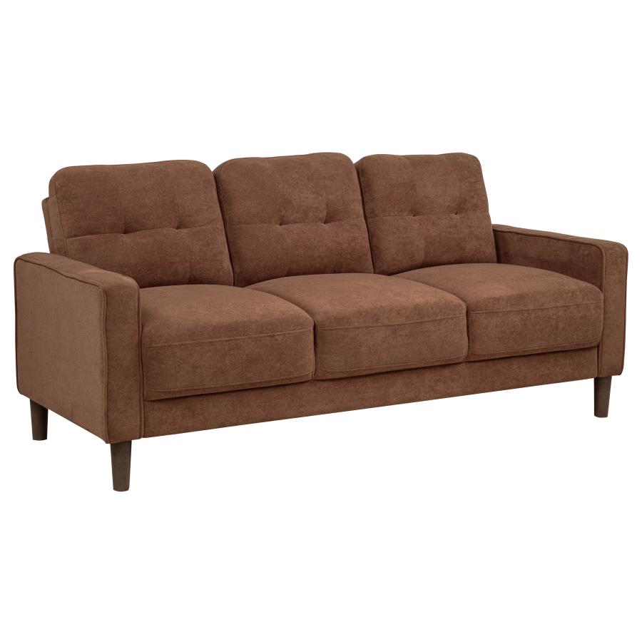 (image for) Bowen II Fabric Upholstered Track Arm Sofa Rust