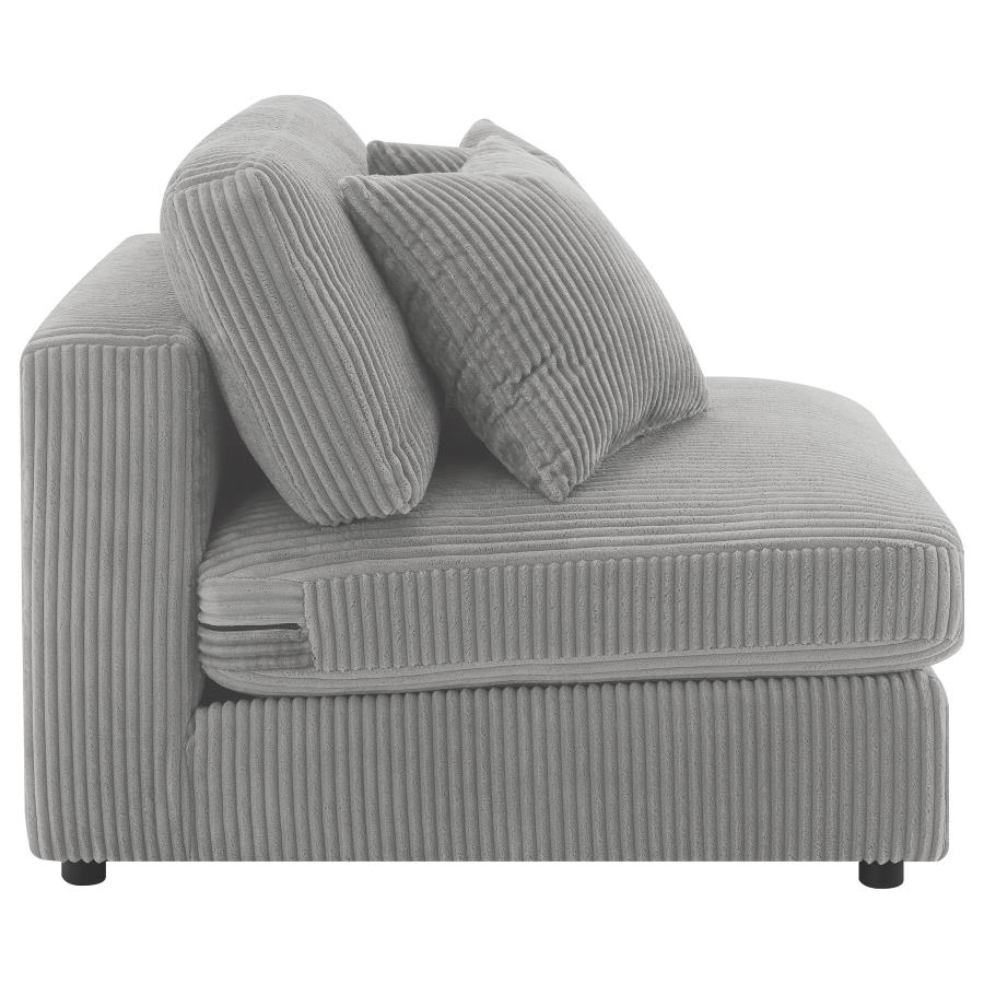 (image for) Blaine Upholstered Armless Chair Fog