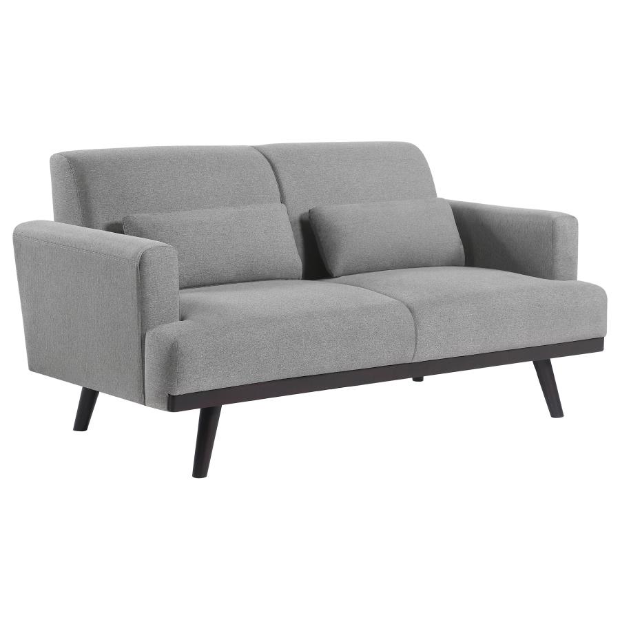 (image for) Blake 2-piece Upholstered Track Arm Sofa Set Sharkskin