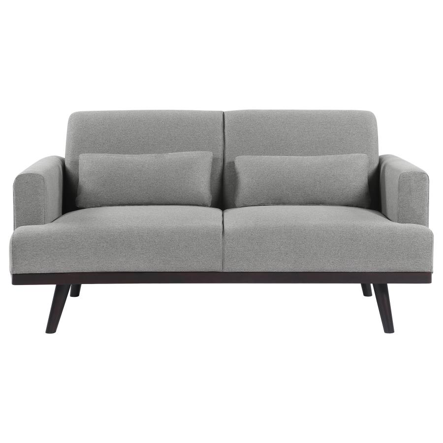 (image for) Blake 2-piece Upholstered Track Arm Sofa Set Sharkskin