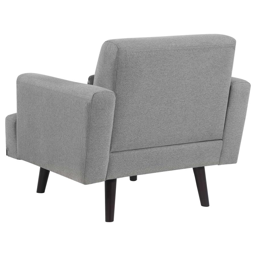 (image for) Blake Upholstered Track Arm Accent Chair Sharkskin Grey