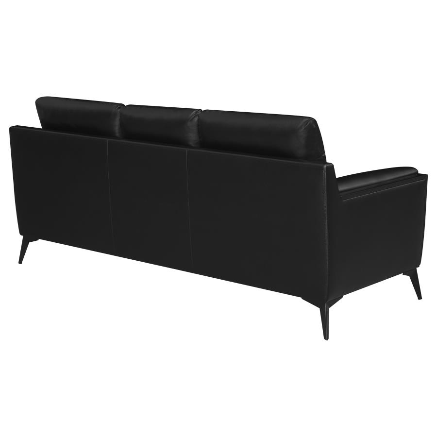 (image for) Moira Upholstered Wedge Arm Tufted Sofa Black