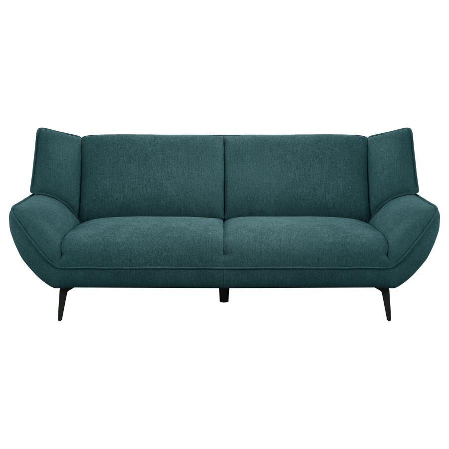 (image for) Acton 2-piece Upholstered Flared Arm Sofa Set Teal Blue