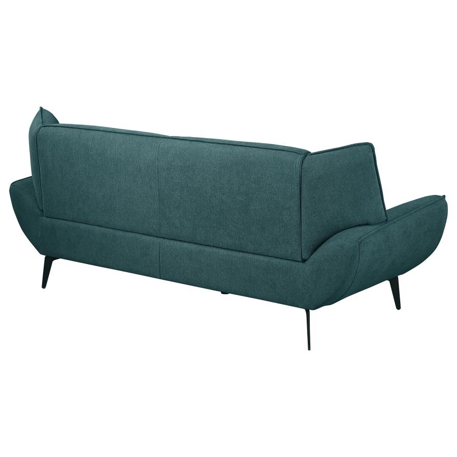 (image for) Acton Upholstered Flared Arm Sofa Teal Blue