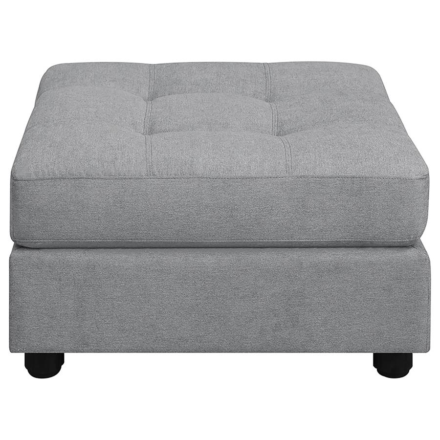 (image for) Claude Square Upholstered Tufted Ottoman Dove