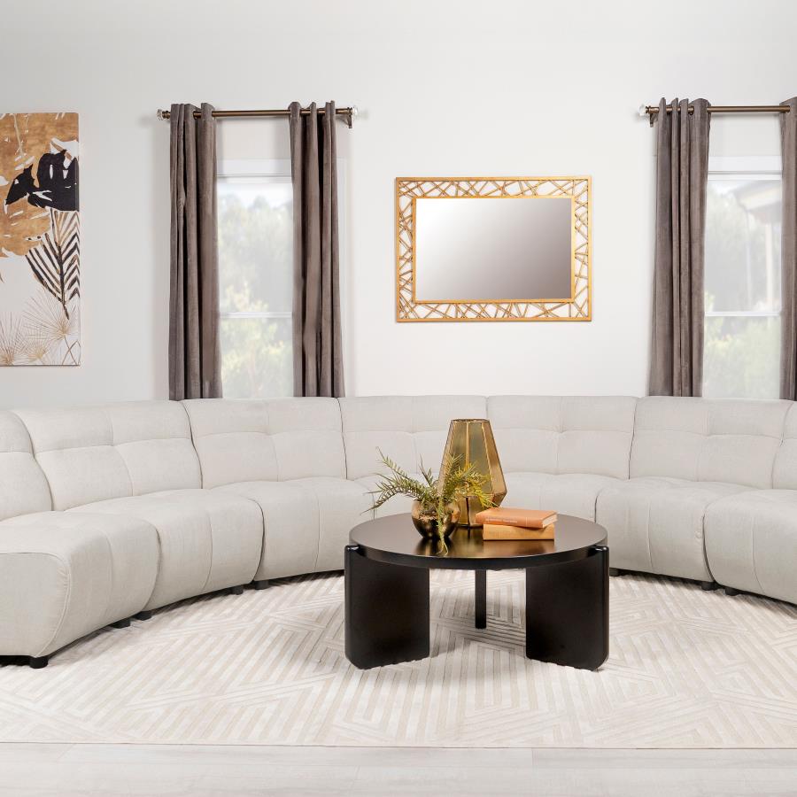 (image for) Charlotte 5-piece Upholstered Modular Sectional Sofa Ivory