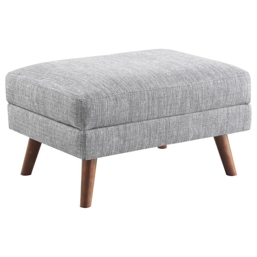 (image for) Churchill Rectangular Upholstered Ottoman Grey - Click Image to Close