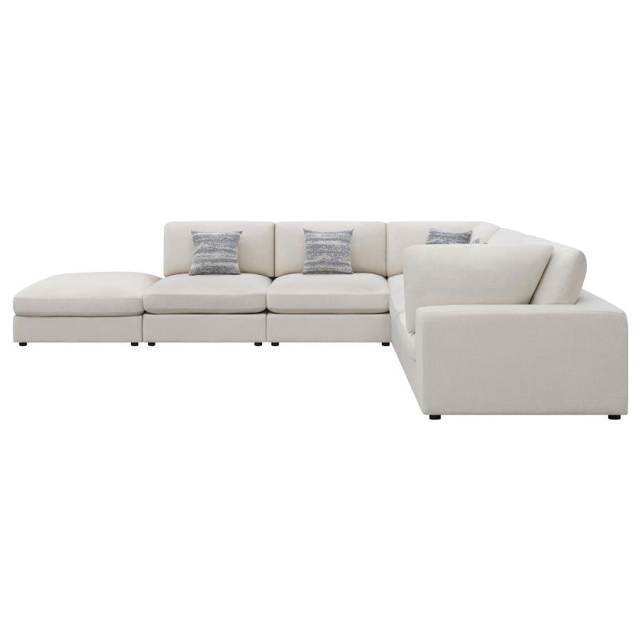 (image for) Serene 6-piece Upholstered Modular Sectional Sofa Beige