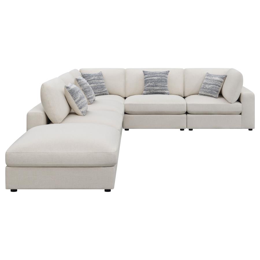 (image for) Serene 6-piece Upholstered Modular Sectional Sofa Beige