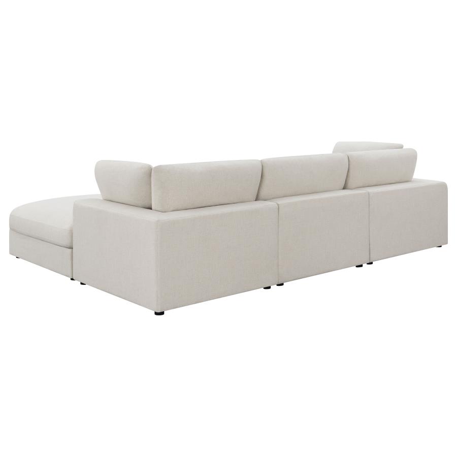 (image for) Serene 4-piece Upholstered Modular Sectional Sofa Beige