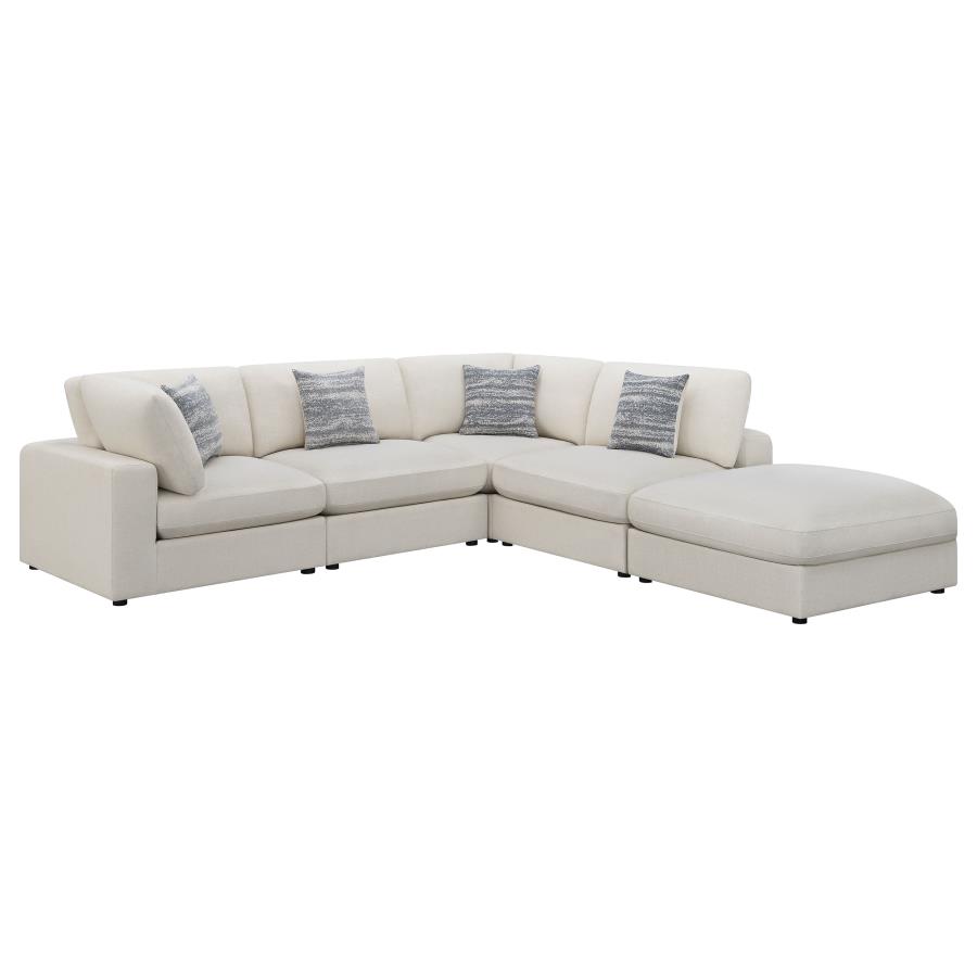 (image for) Serene 5-piece Upholstered Modular Sectional Sofa Beige