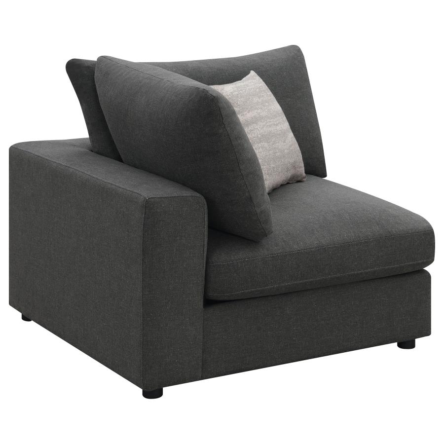 (image for) Serene Upholstered Corner Charcoal