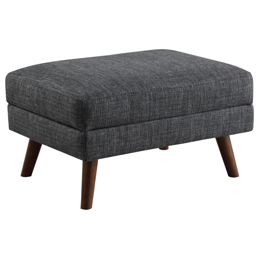 (image for) Churchill Rectangular Ottoman Dark Grey