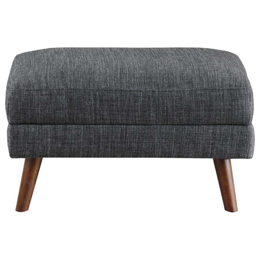 (image for) Churchill Rectangular Ottoman Dark Grey