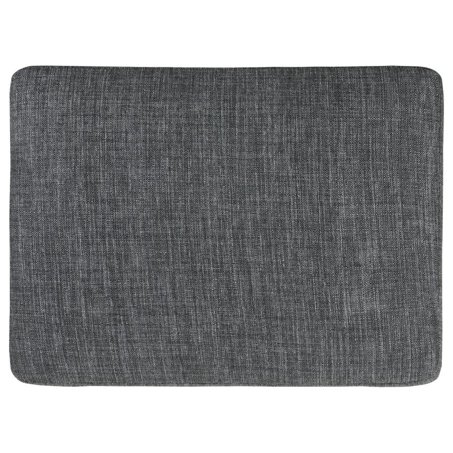 (image for) Churchill Rectangular Ottoman Dark Grey