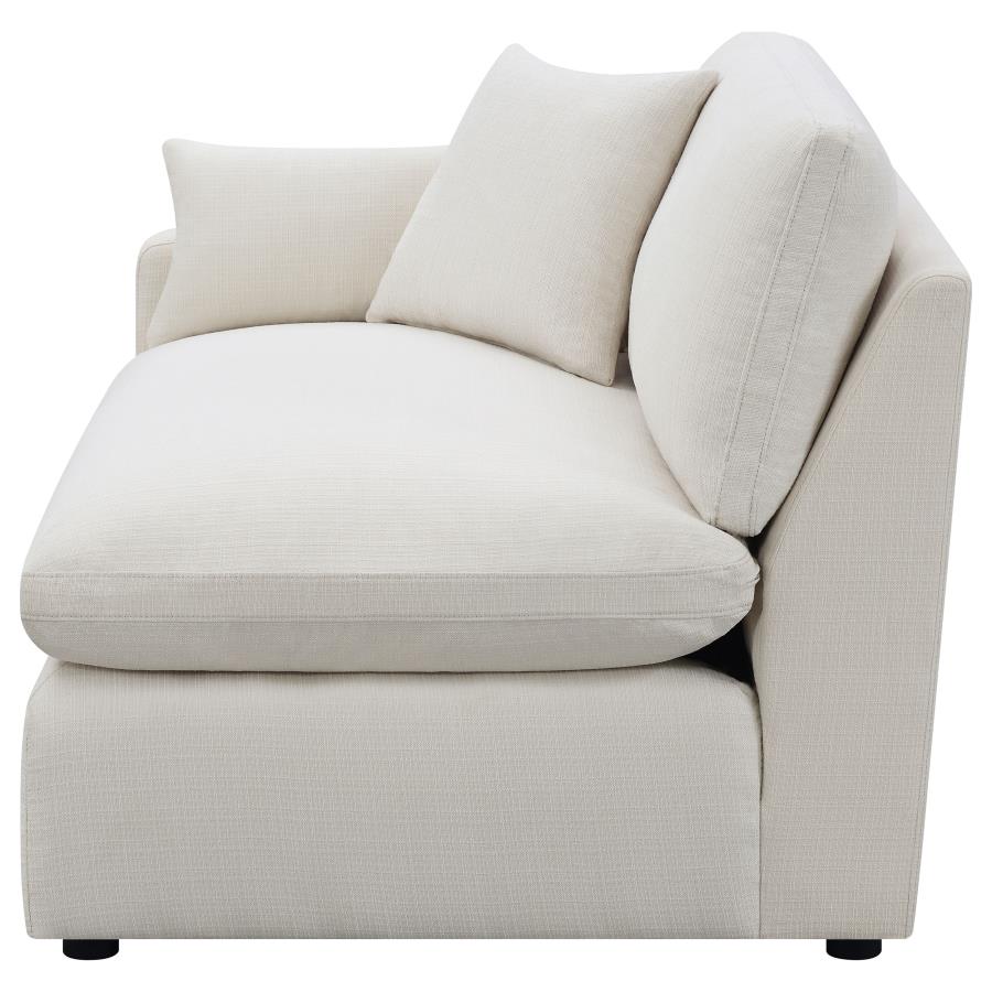 (image for) Hobson Upholstered LAF Chair Ivory