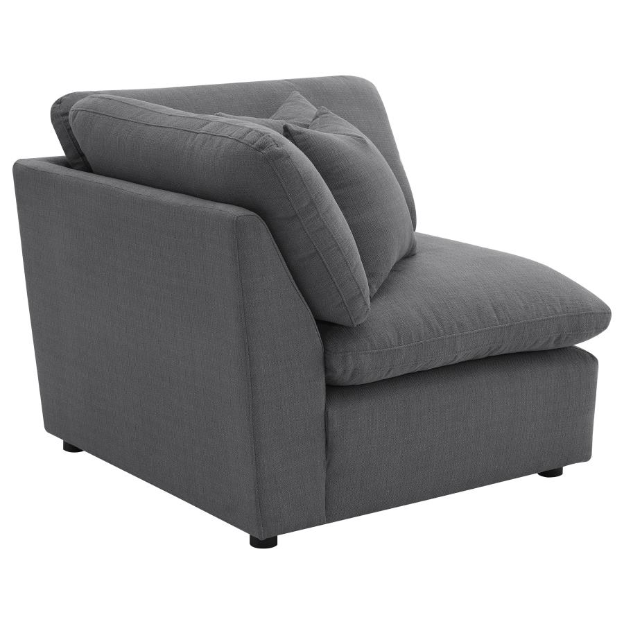 (image for) Hobson Upholstered Corner Charcoal