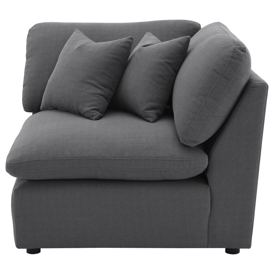 (image for) Hobson Upholstered Corner Charcoal