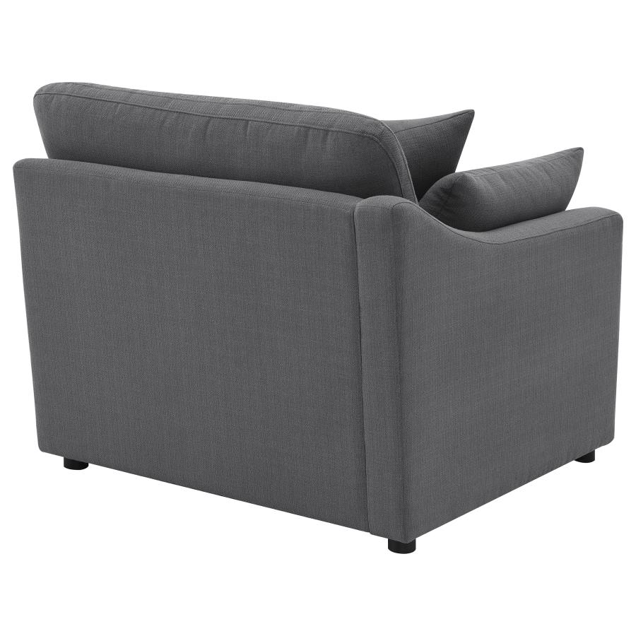 (image for) Hobson Upholstered LAF Chair Charcoal