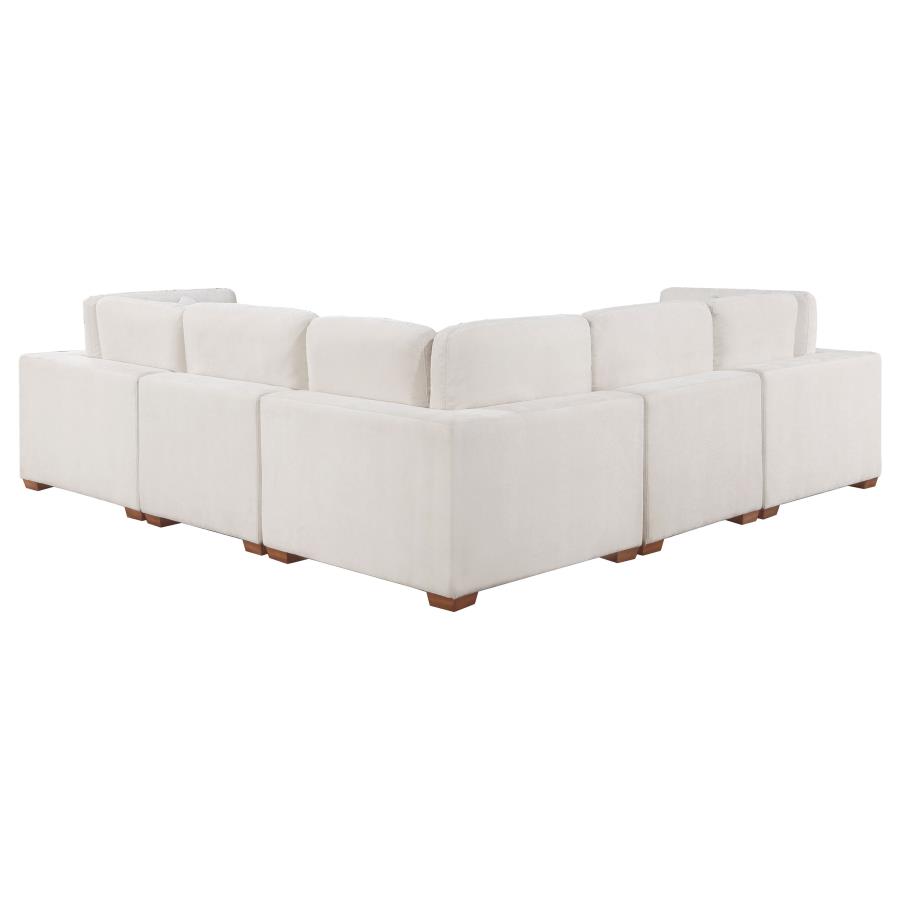 (image for) Lakeview 5-piece Upholstered Modular Sectional Sofa Ivory