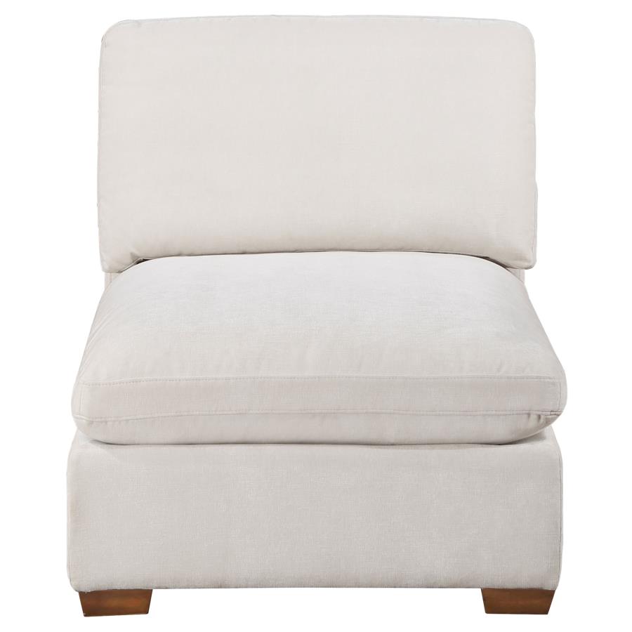 (image for) Lakeview Upholstered Armless Chair Ivory