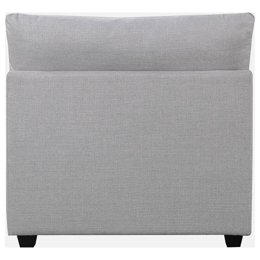 (image for) Cambria Upholstered Armless Chair Grey