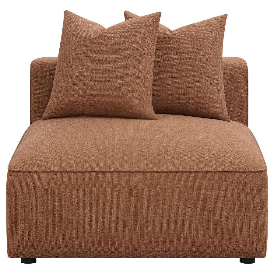 (image for) Jennifer Upholstered Armless Chair Terracotta