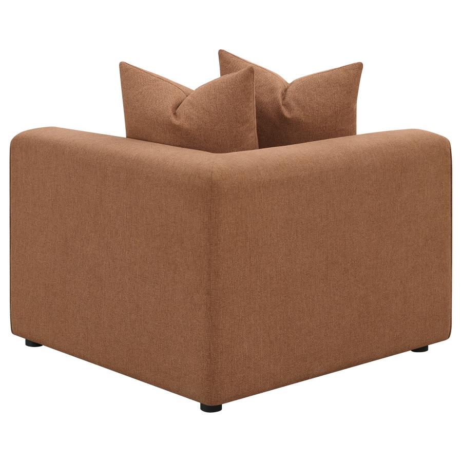 (image for) Jennifer Upholstered Corner Chair Terracotta