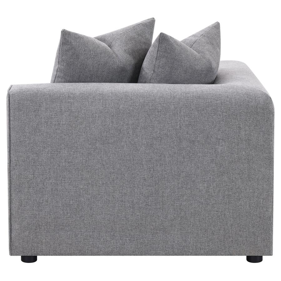 (image for) Jennifer Upholstered Corner Chair Grey