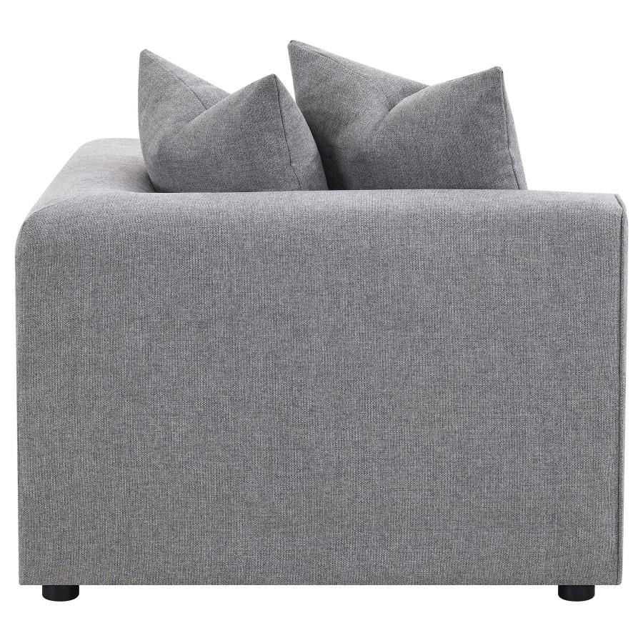 (image for) Jennifer Upholstered Corner Chair Grey