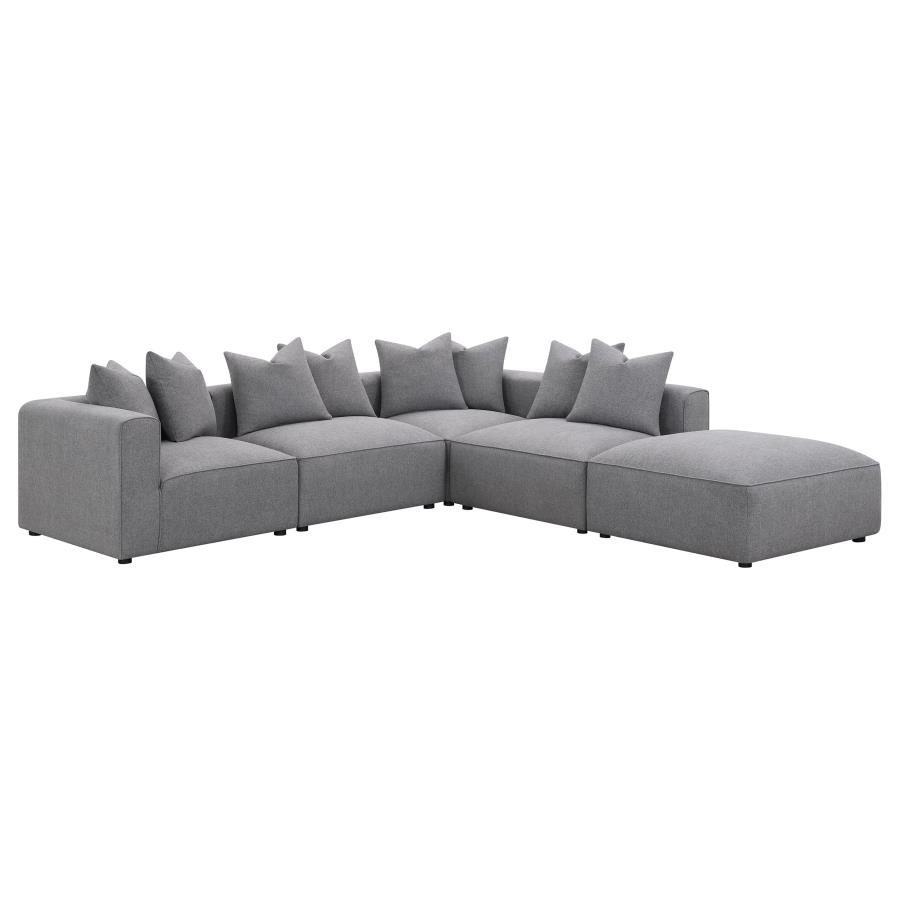 (image for) Jennifer Upholstered Corner Chair Grey