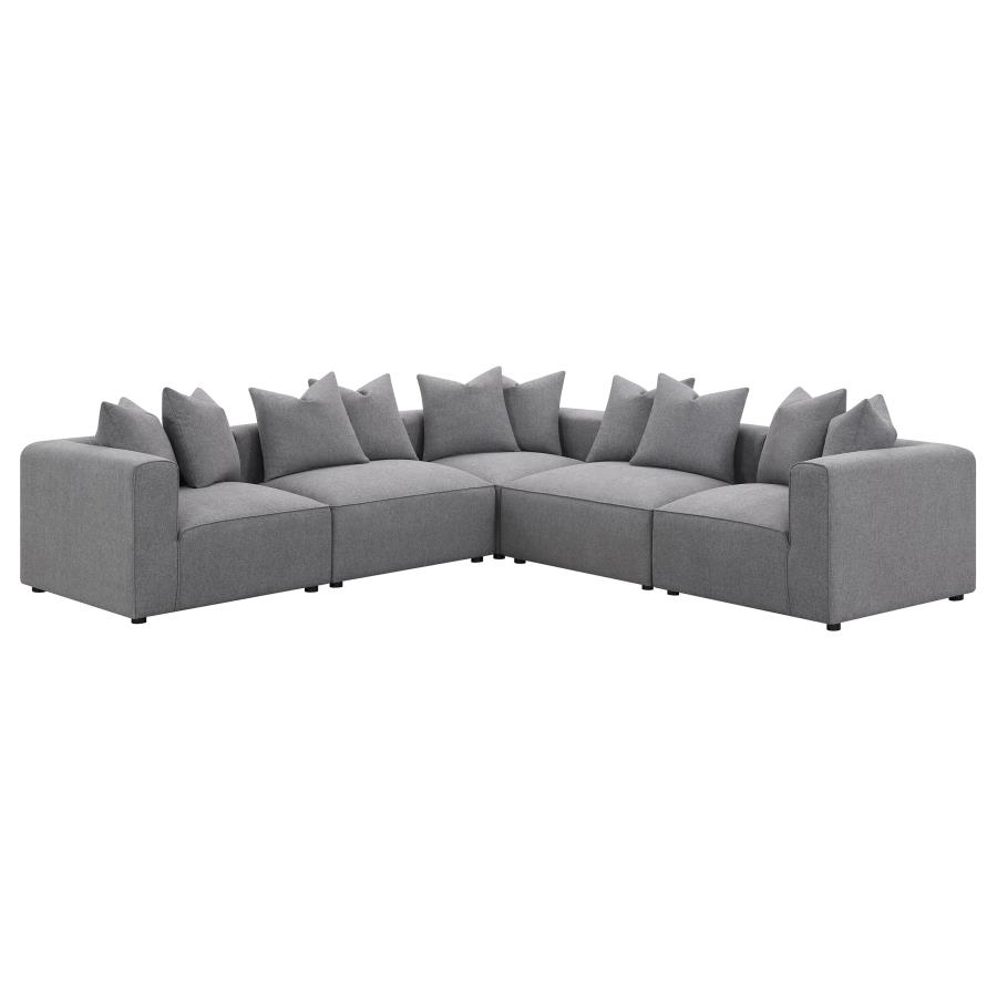 (image for) Jennifer Upholstered Corner Chair Grey