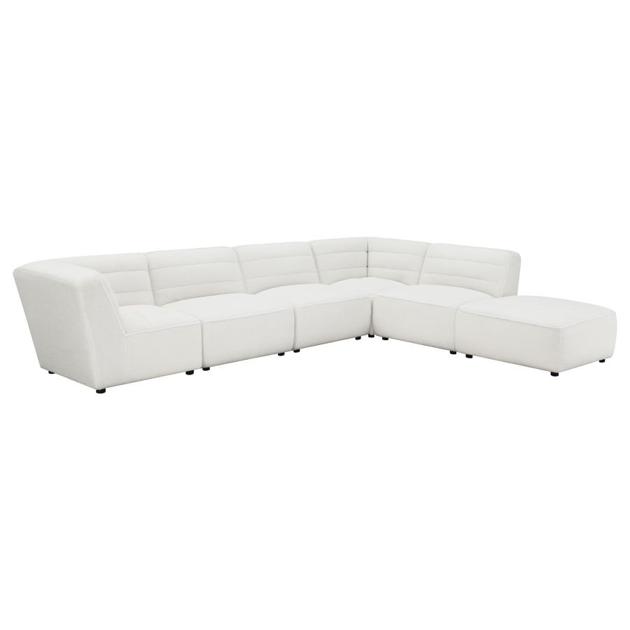 (image for) Sunny 6-piece Upholstered Modular Sectional Sofa Natural