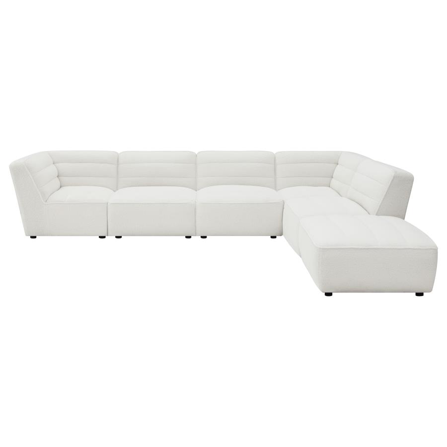 (image for) Sunny 6-piece Upholstered Modular Sectional Sofa Natural