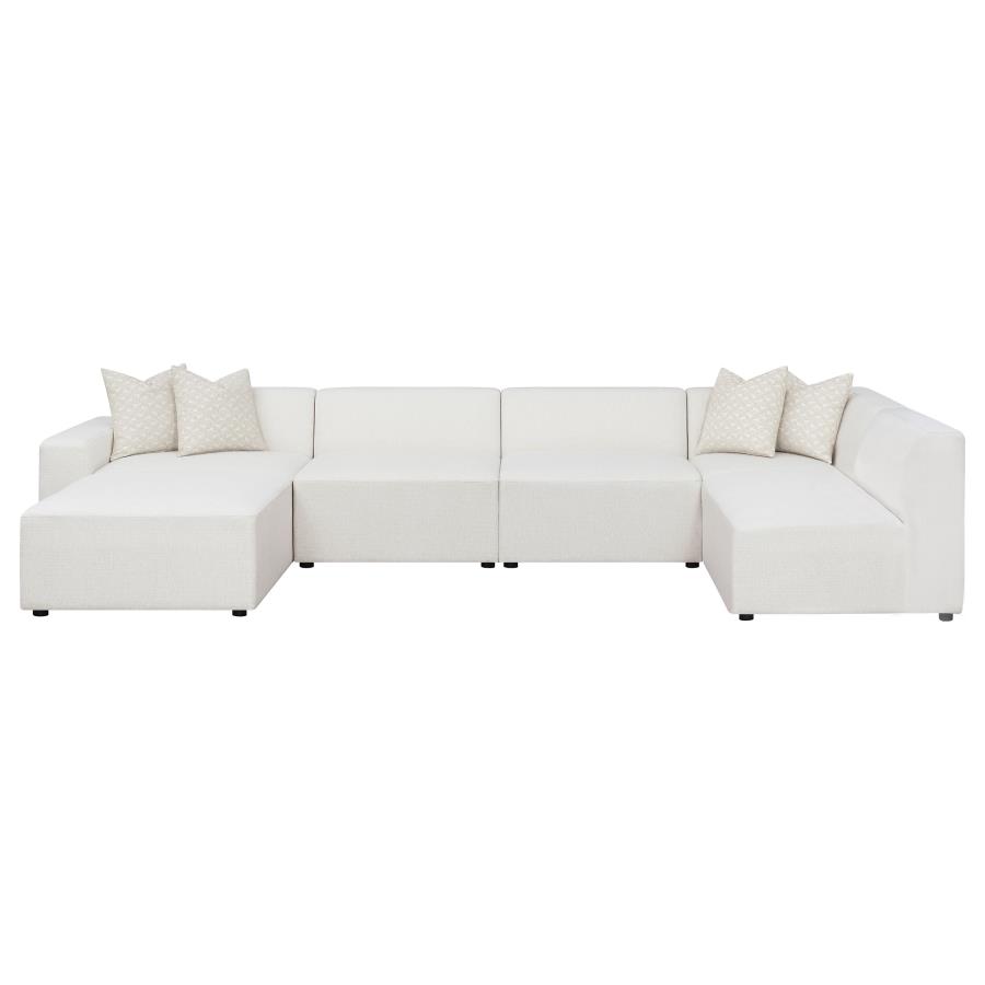 (image for) Freddie 6-piece Upholstered Modular Sectional Sofa Pearl